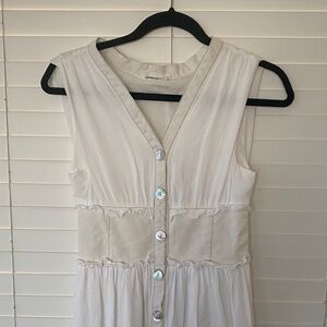 Goodnight Macaroon Cream Sleeveless Midi Dress